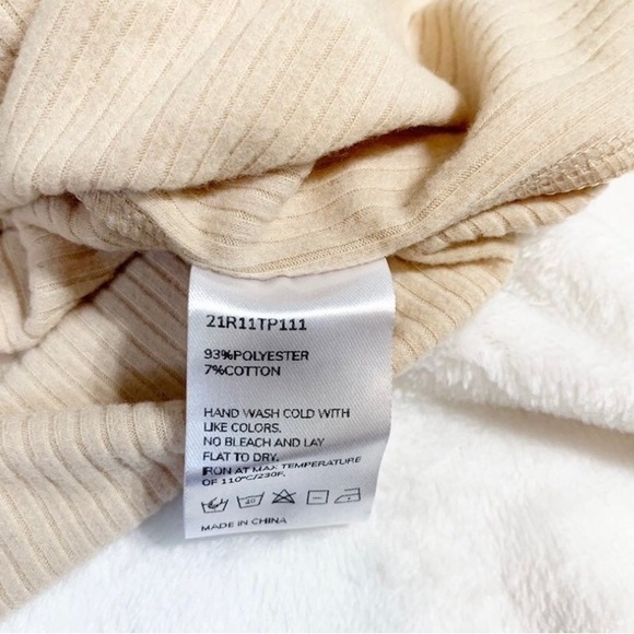 NWOT Nap Loungewear Square Neck Ribbed Top - Picture 13 of 14